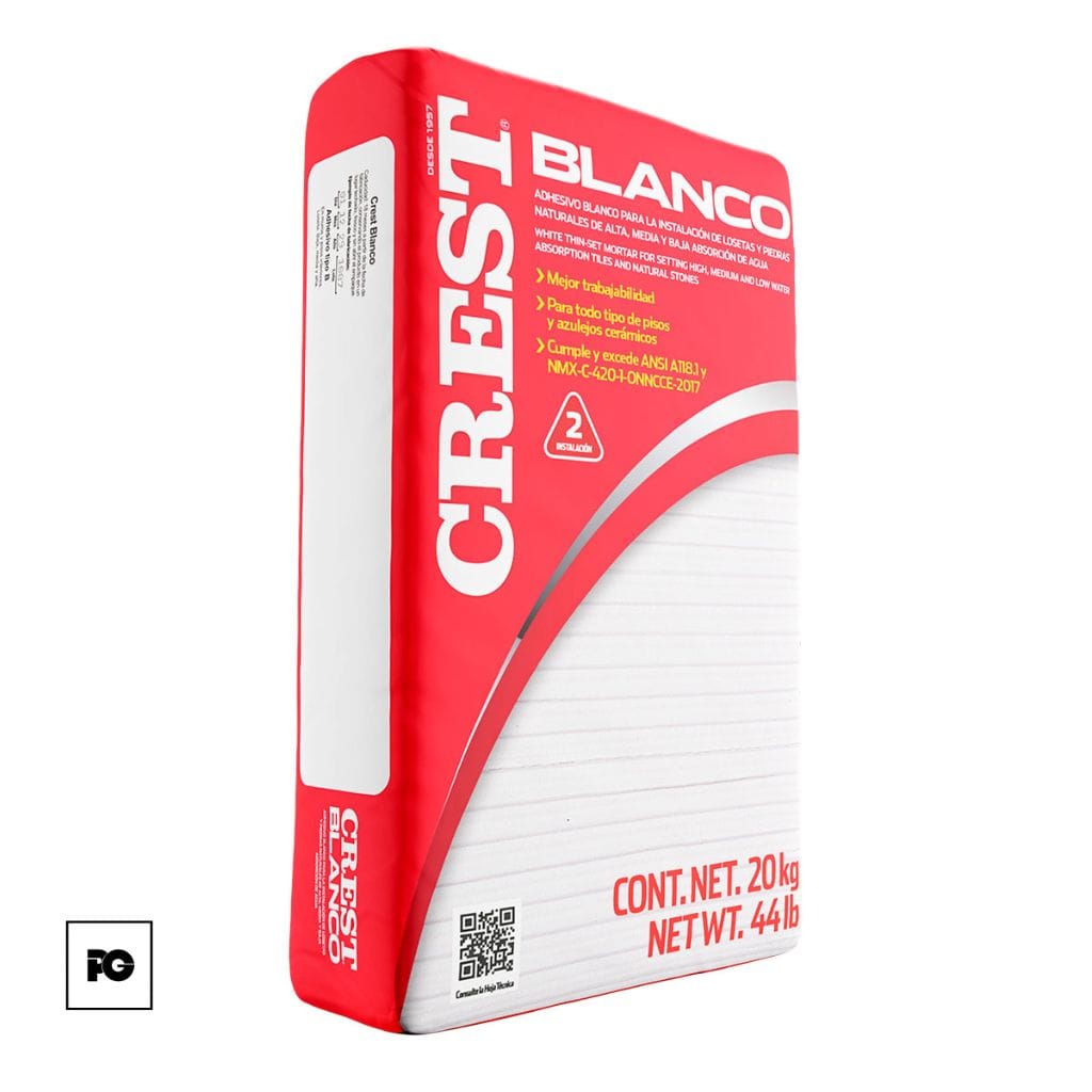 Adhesivo Crest blanco 20 kg. - Imagen 3