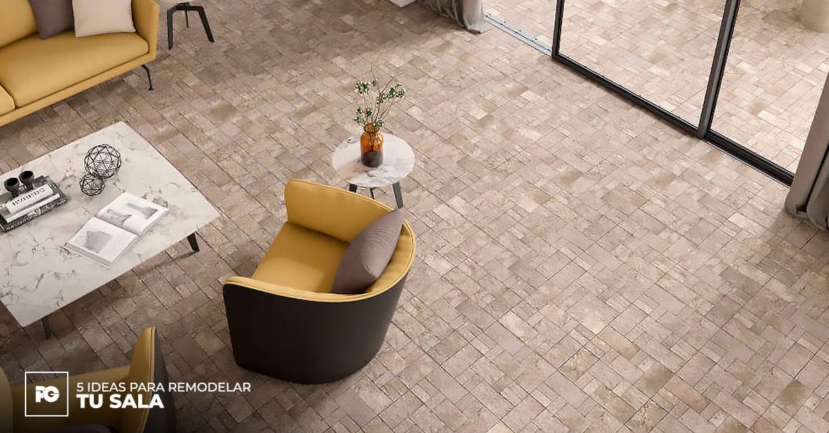 5 Ideas para Remodelar tu Sala: Transformación con Piso Cerámico y Porcelánico